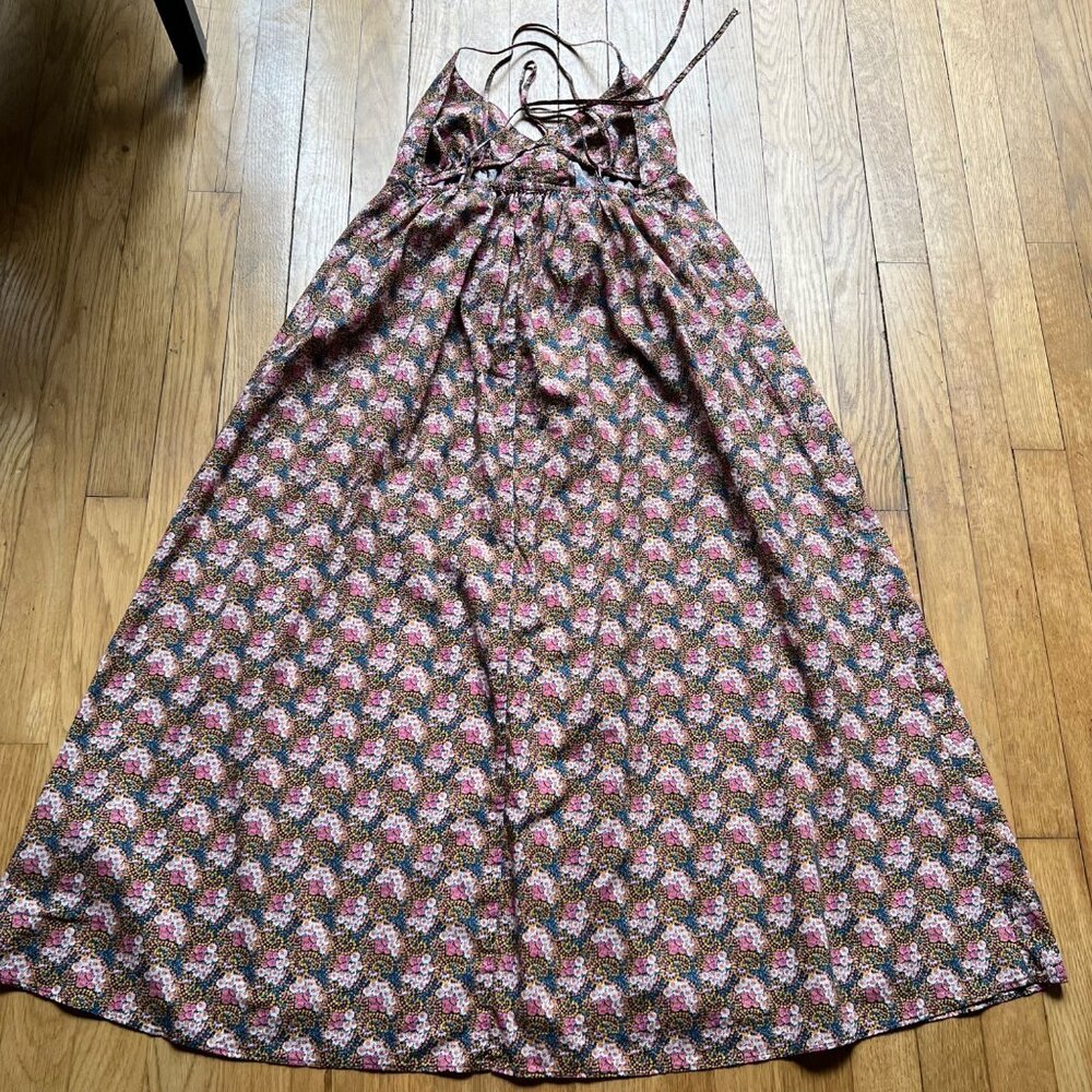J.Crew Collection Size M Ratti Prism Floral Print Triangle Sundress Midi Dress - Picture 15 of 16